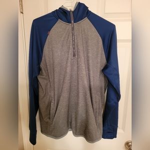 Rhone Mens hoodie blue/gray size L